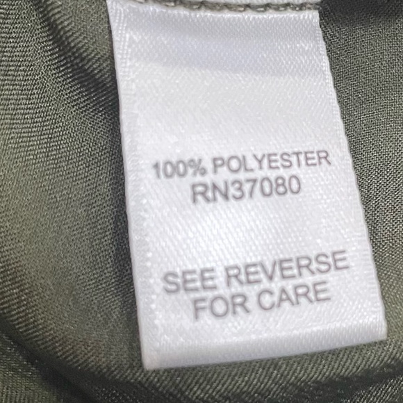 Long bishop sleeve olive green button down top / XS / Excellent condition - Picture 16 of 17